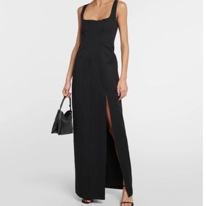 Staud landscape portrait dress in black. Size 2.